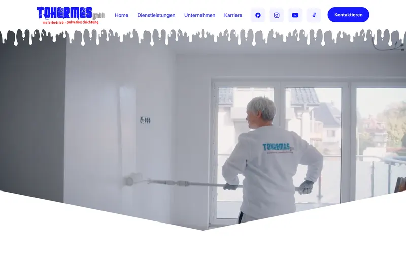 Website Malerbetrieb Tohermes